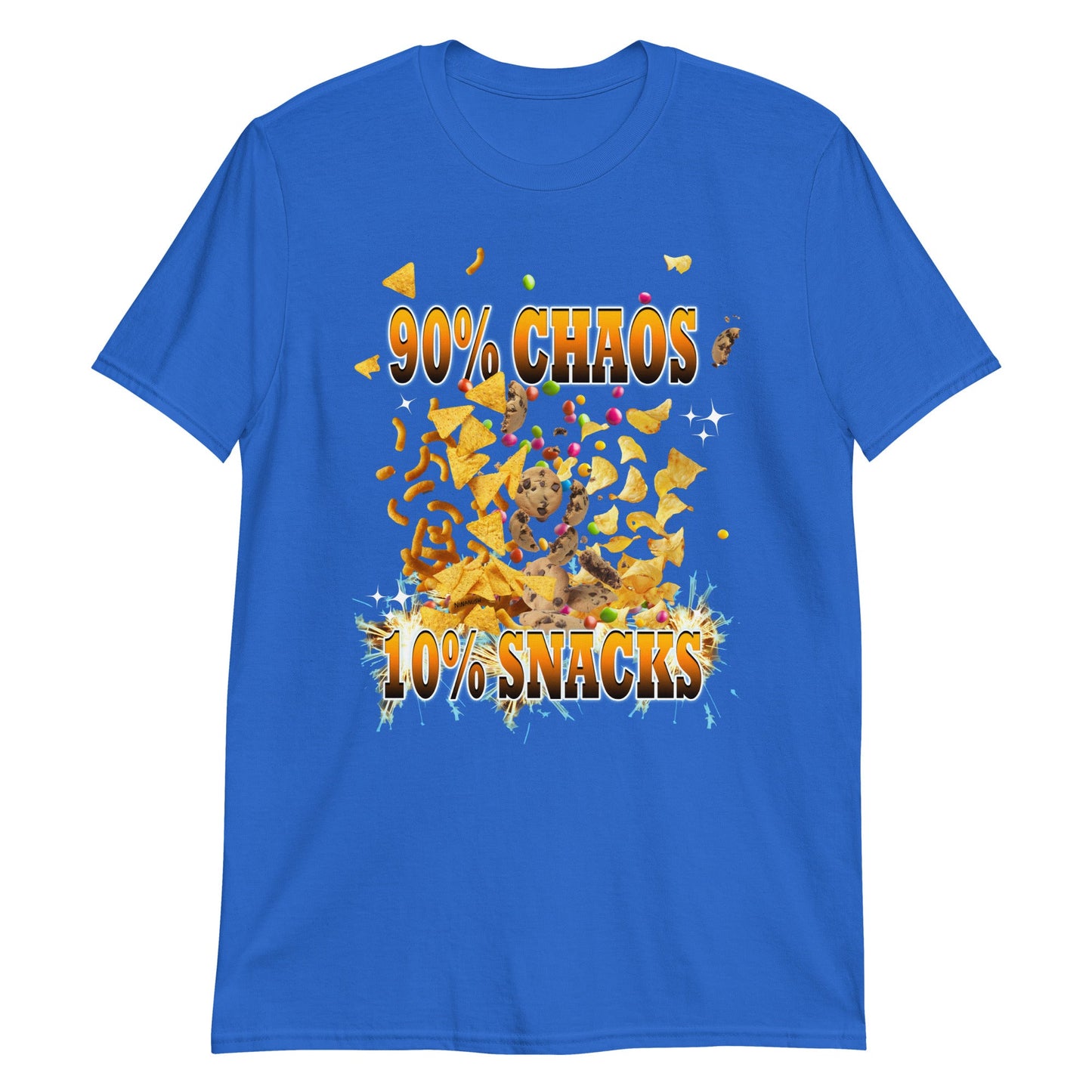 90% Chaos 10% Snacks T-Shirt - ninanush