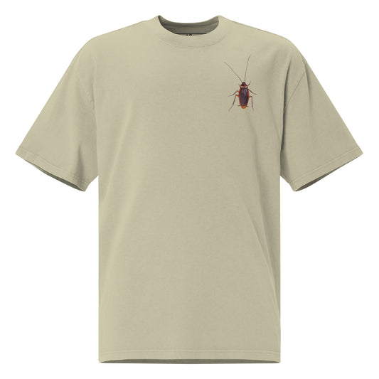 Eucalyptus color cockroach graphic t-shirt