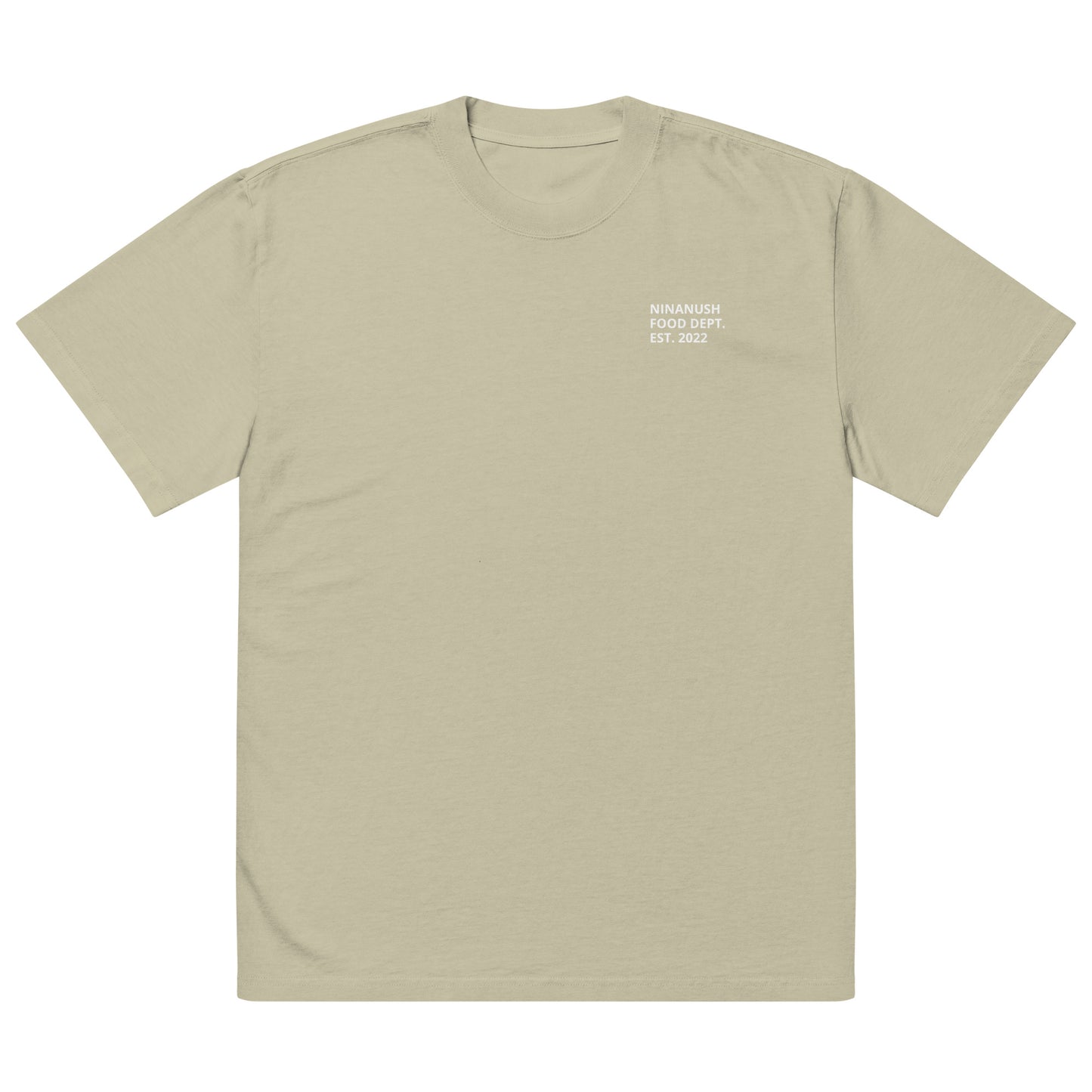 Front of the eucalyptus color fish ingredients graphic tee