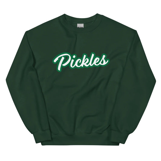 Green Pickles Sweatshirt - Do you love pickles? Looking for a gift for a pickle lover? Our Pickle Crewneck Sweatshirt is cozy, soft, and made just for you! Eat your favorite pickles in this funny sweatshirt.