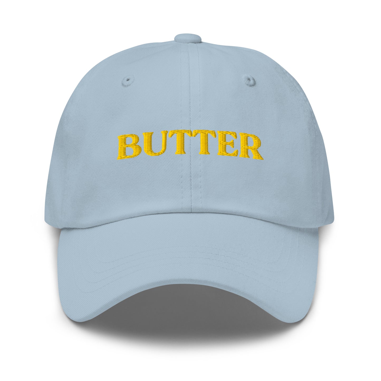 Light Blue Embroidered Butter Hat