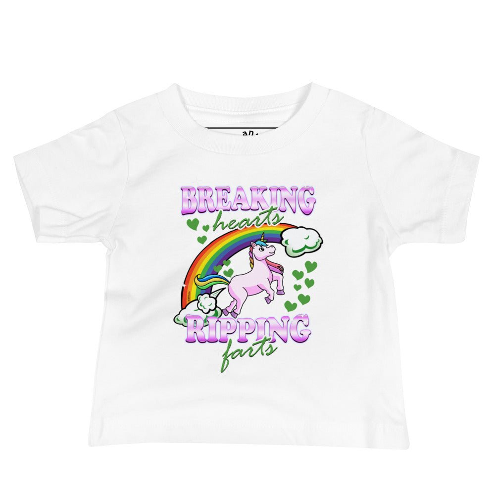 Breaking Hearts And Ripping Farts Baby T-Shirt - ninanush