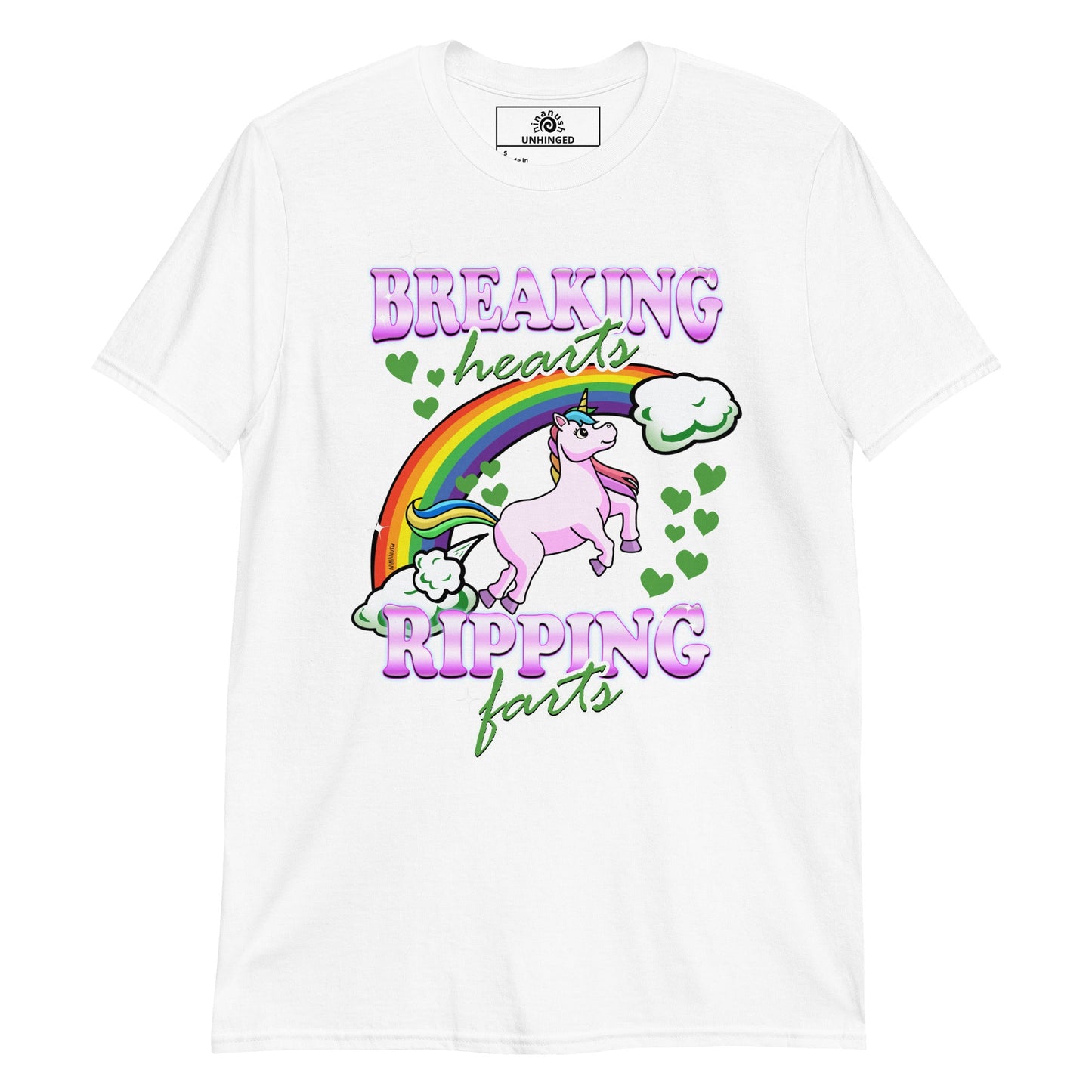 Breaking Hearts and Ripping Farts T-Shirt | Funny Graphic Tee - ninanush
