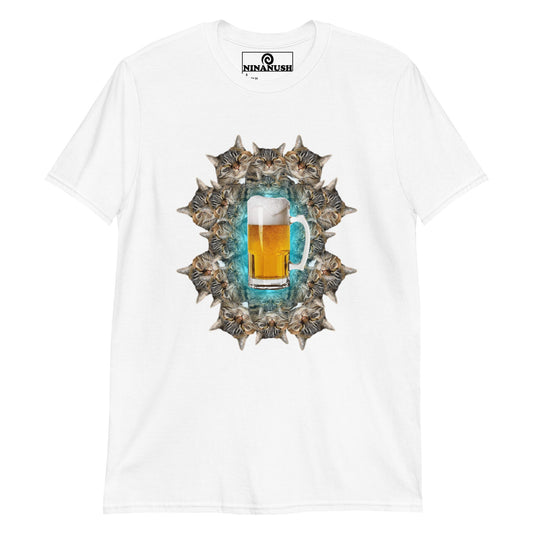 Cats And Cats And Beer T-Shirt - ninanush
