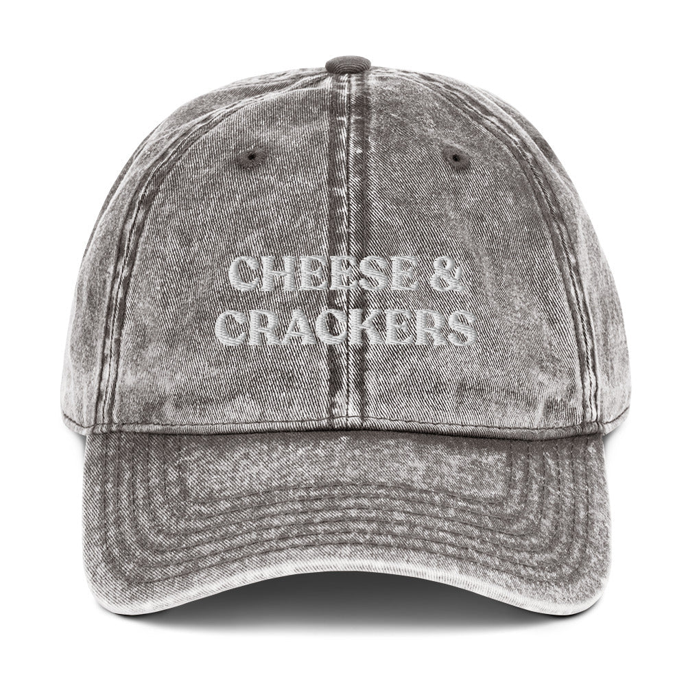 Cheese & Crackers Vintage Dad Hat - ninanush