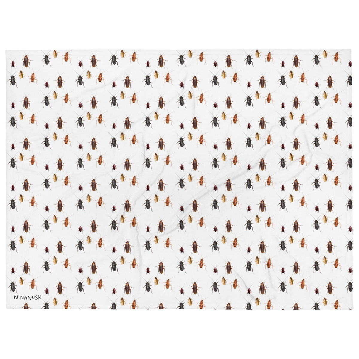 Cockroaches Throw Blanket - ninanush
