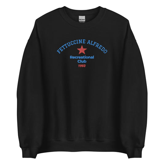 Fettuccine Alfredo Recreational Club Embroidered Sweatshirt - ninanush