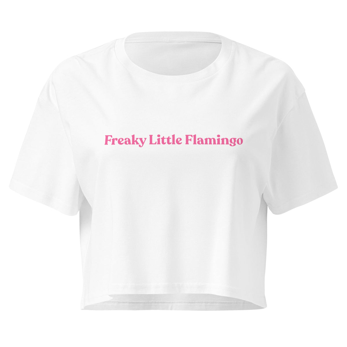 Freaky Little Flamingo Crop Tee - ninanush