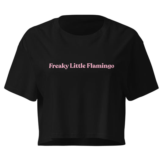 Freaky Little Flamingo Crop Tee - ninanush