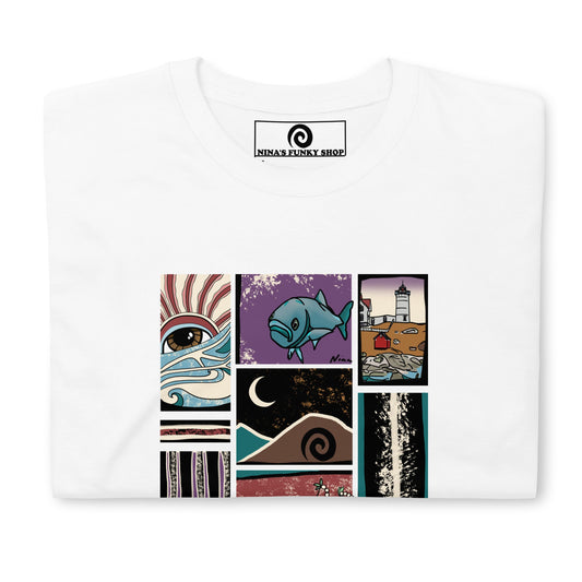 Funky Maine Bluefish T-Shirt - ninanush
