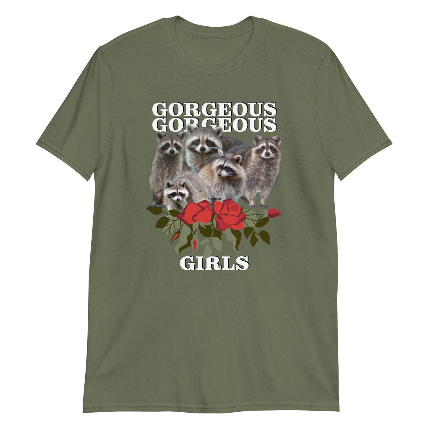 Gorgeous Gorgeous Girls Raccoon T-Shirt - ninanush