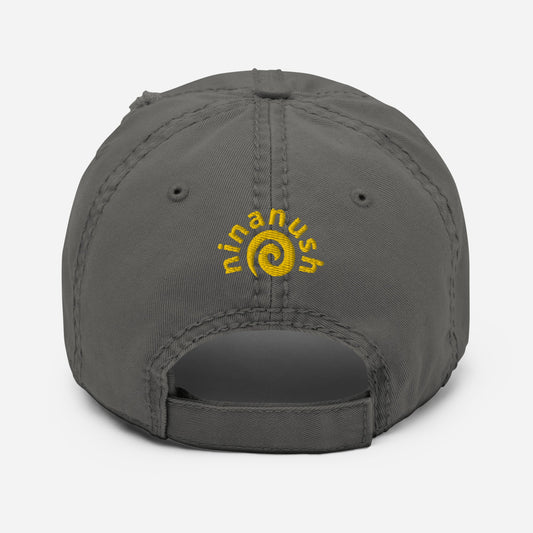 Honey Badger Distressed Dad Hat - ninanush