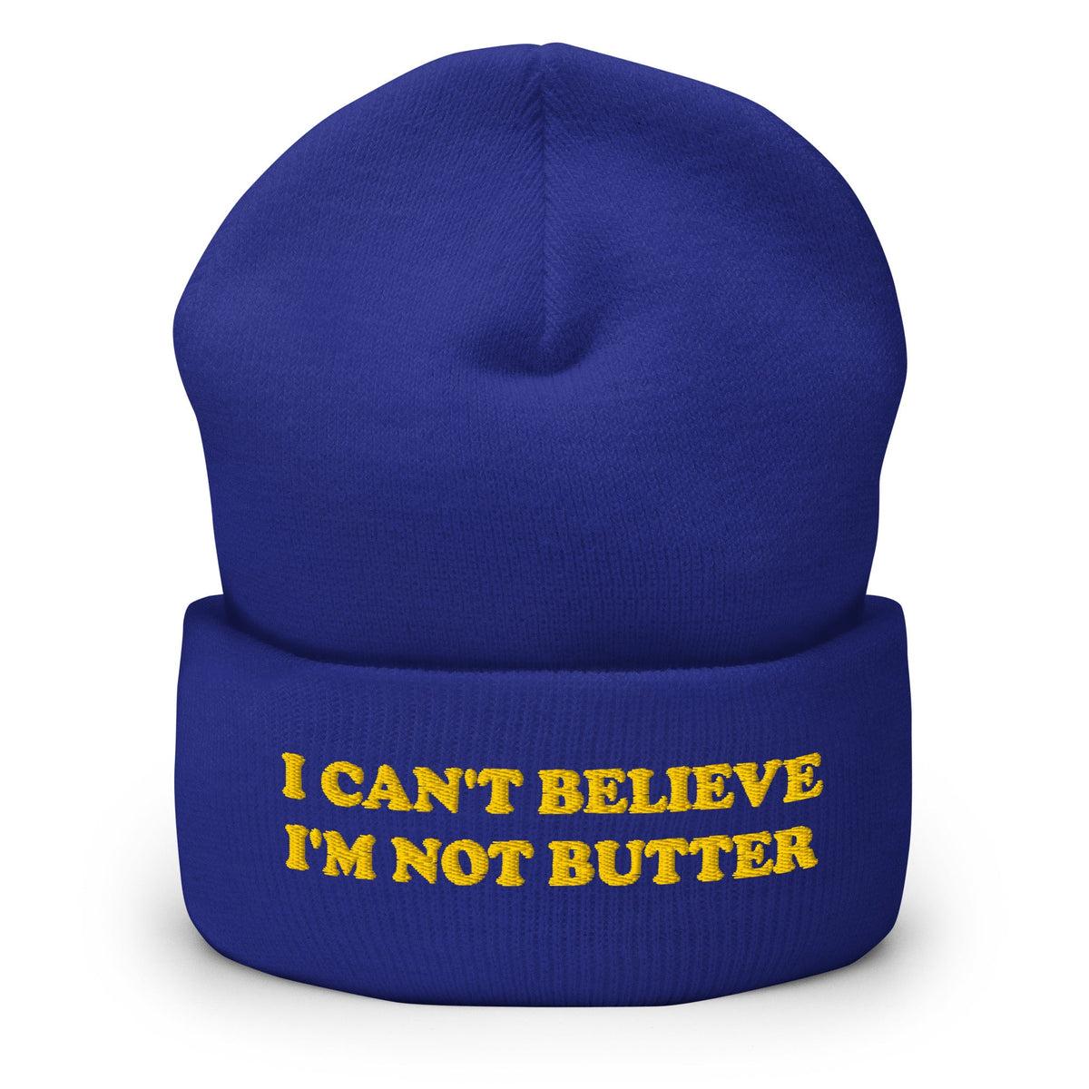 I Can't Believe I'm Not Butter Cuffed Beanie - ninanush