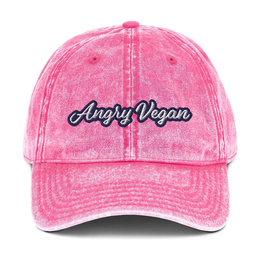 Angry Vegan Vintage Dad Hat