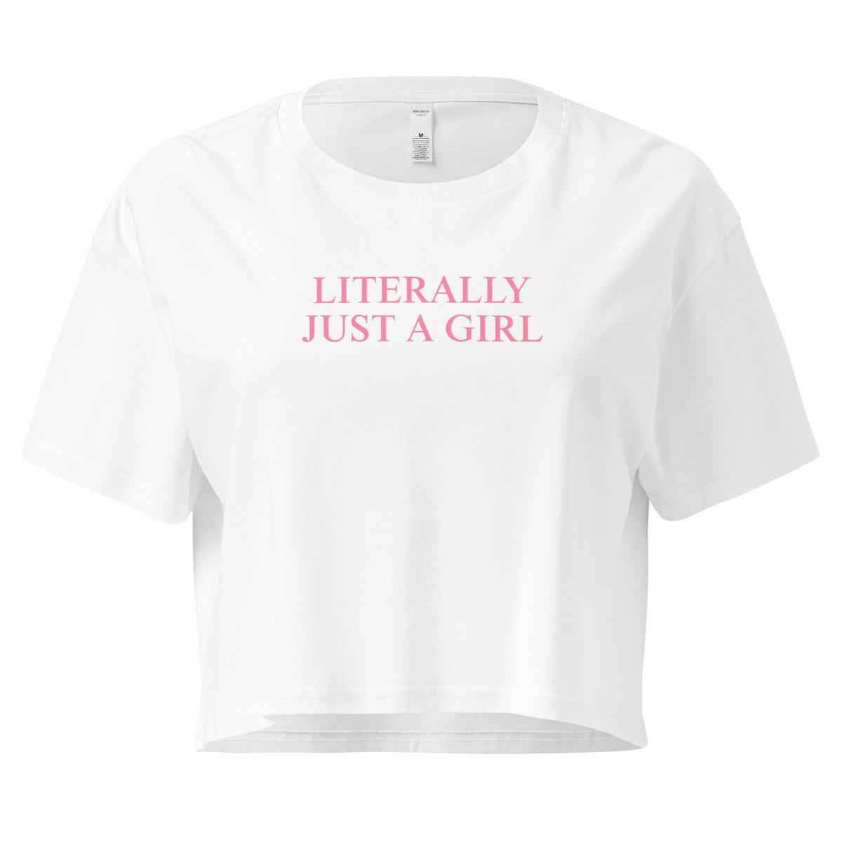 Literally Just A Girl Crop Tee - ninanush