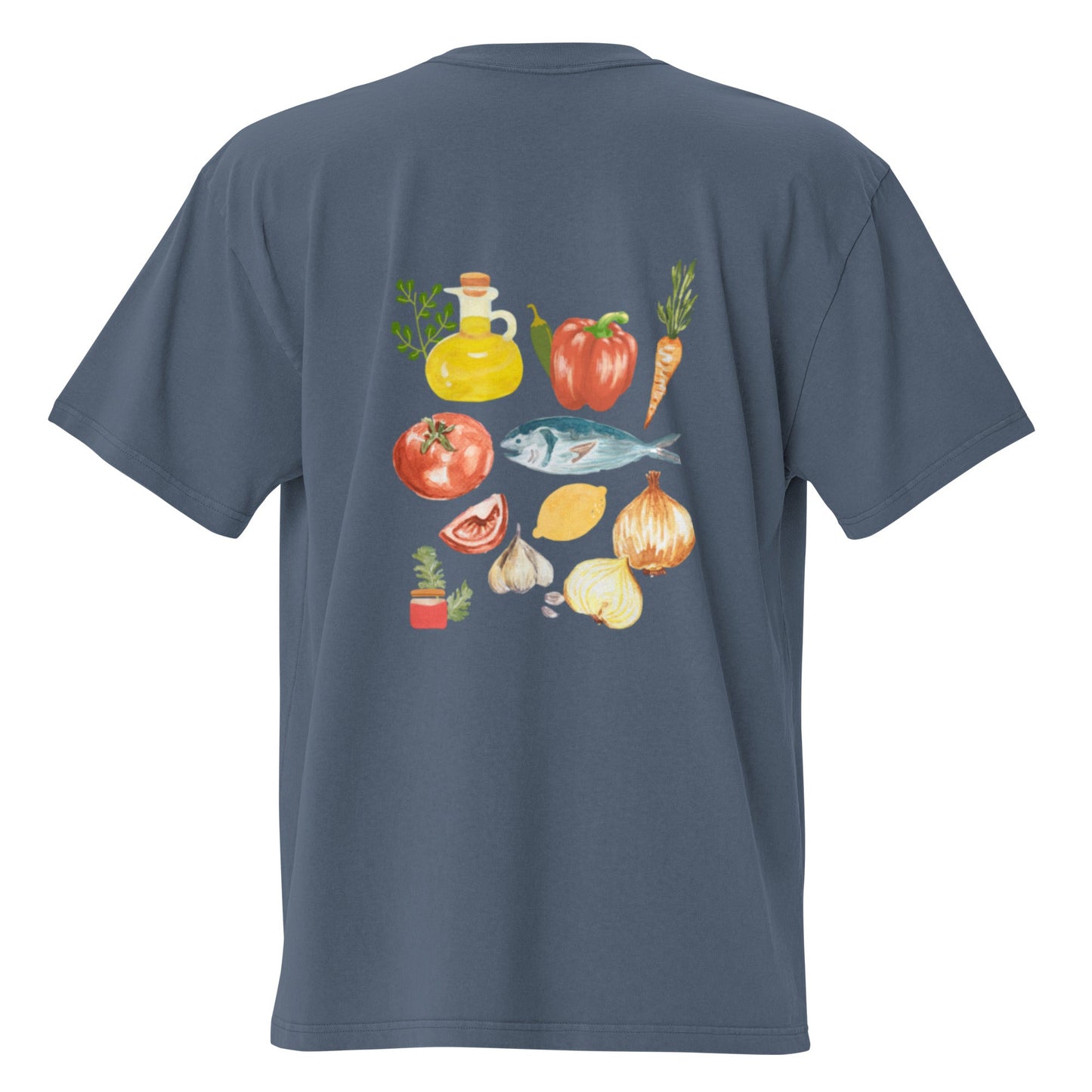 Moroccan Fish Ingredients Graphic Tee - ninanush