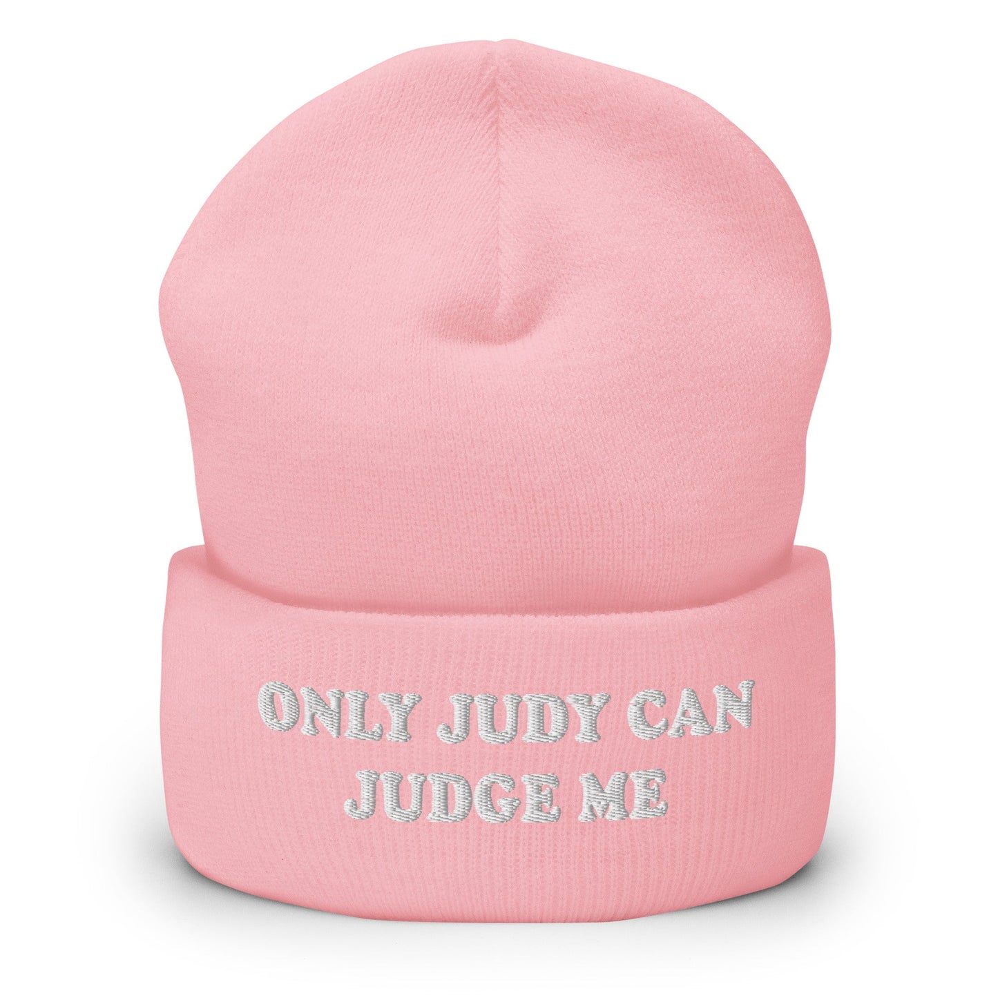 Only Judy Can Judge Me Cuffed Beanie - ninanush