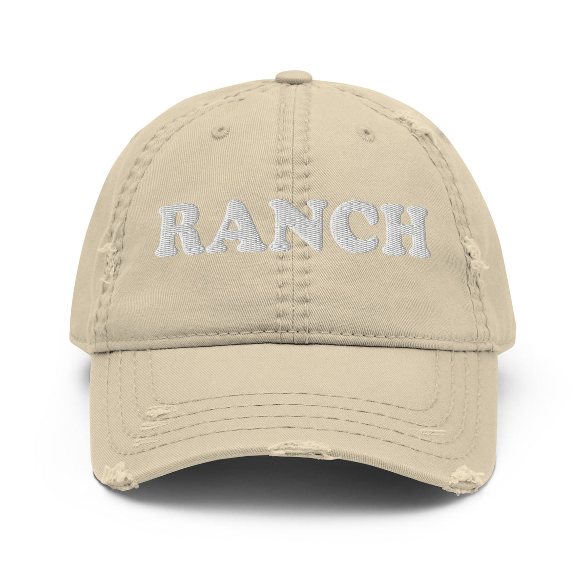 Ranch Distressed Dad Hat - ninanush