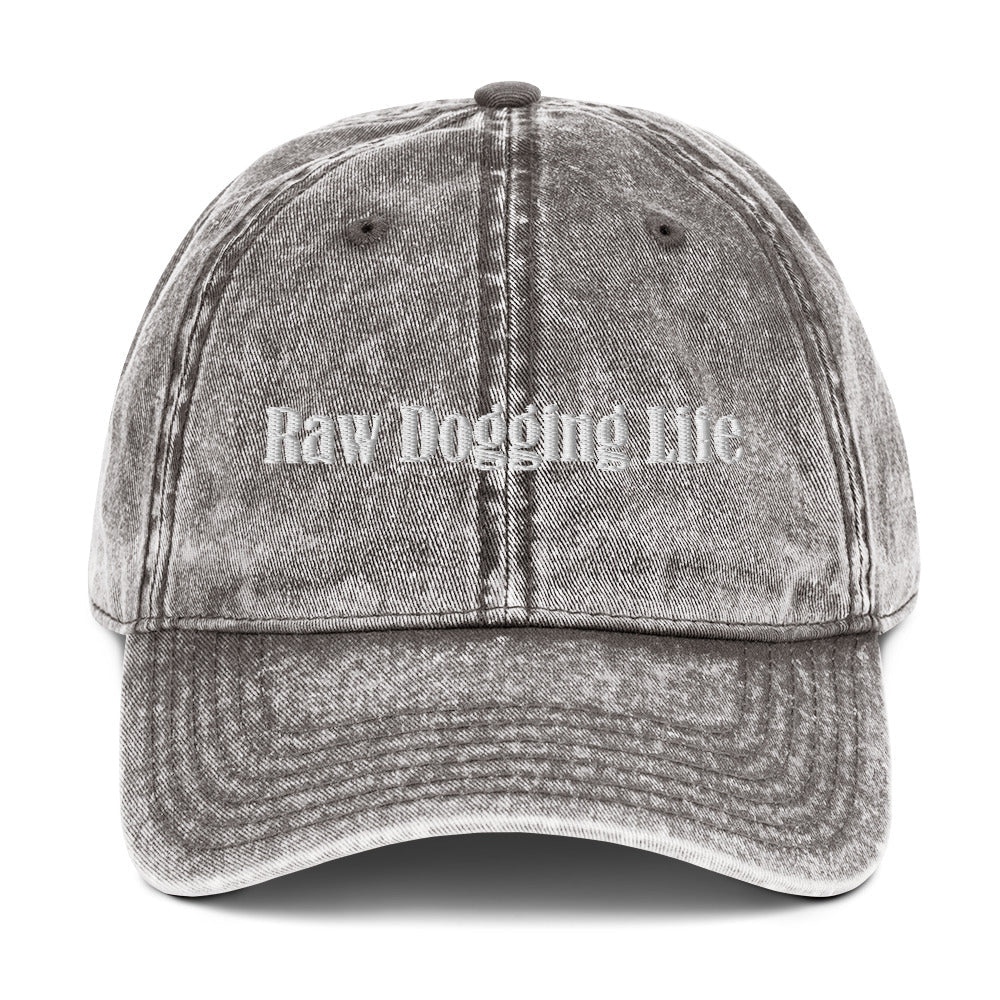 Raw Dogging Life Vintage Dad Hat - ninanush