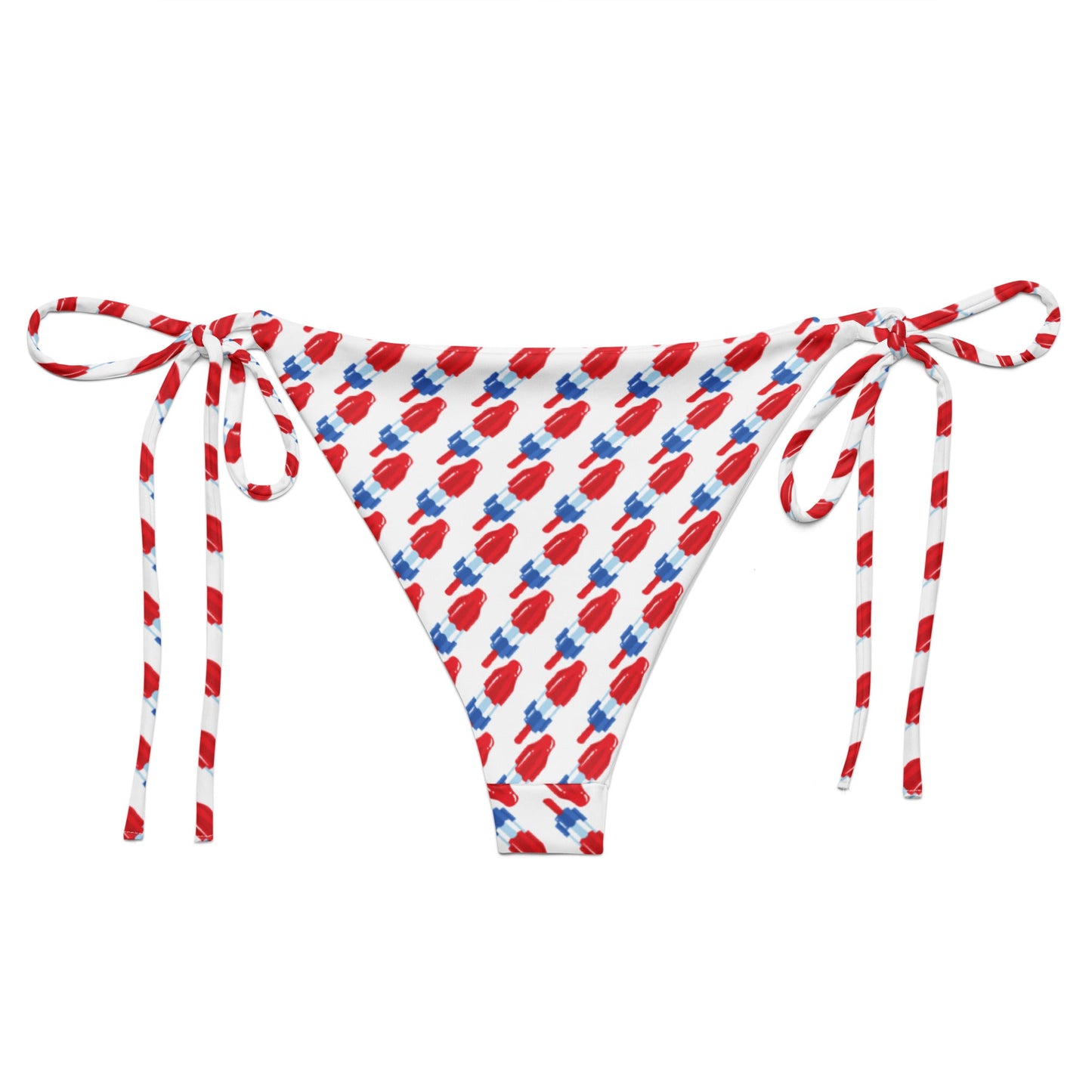 Red, White & Blue Popsicle Recycled Bikini Bottom - ninanush