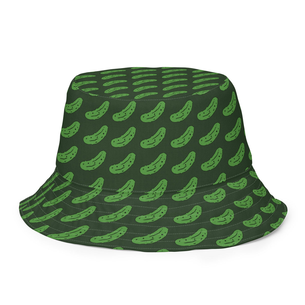Reversible Green Pickles Bucket Hat - ninanush
