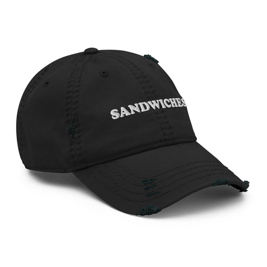 Sandwiches Distressed Dad Hat - ninanush