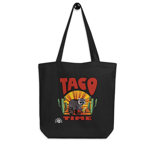 Taco Time Raccoon Eco Tote Bag - ninanush