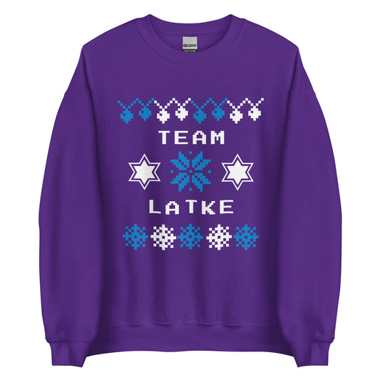 Team Latke Hanukkah Sweatshirt - ninanush