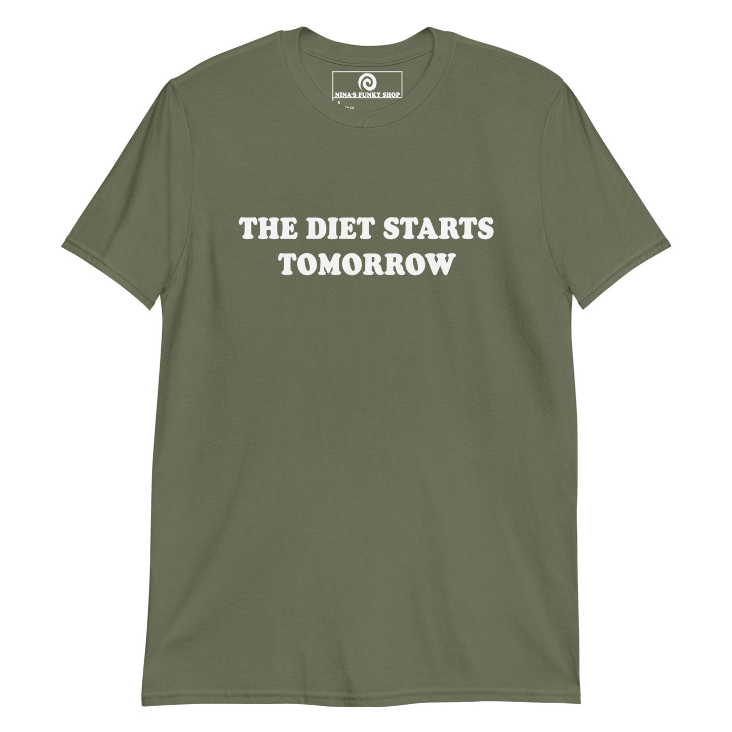 The Diet Starts Tomorrow T-Shirt - ninanush