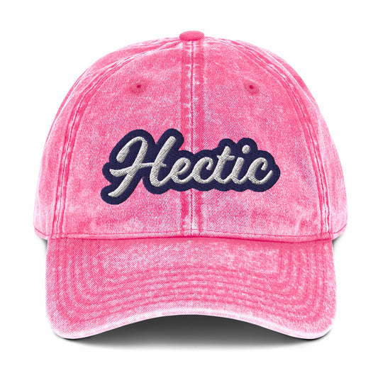 Pink hectic dad hat - This hectic dad hat is funny, colorful and made for for hectic people. This hectic hat has a faded material and unique design with a vintage style look. Wear it as an everyday hat or give it as a funny gift to hectic friend. Stand out in this hectic hat, it's a stylish funny dad hat that's sure to turn heads.