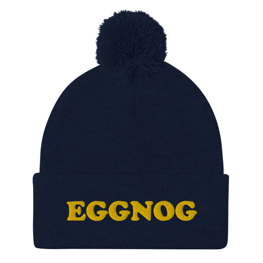 Do you love eggnog? Why is eggnog only for the holidays? It shouldn't be. This funky eggnog beanie is a warm and funny foodie hat . It's a unique and quirky winter hat for foodies and eggnog lovers. This weird holiday hat is a perfect funny foodie gift for the holidays and year round! Everyone loves a good eggnog hat.