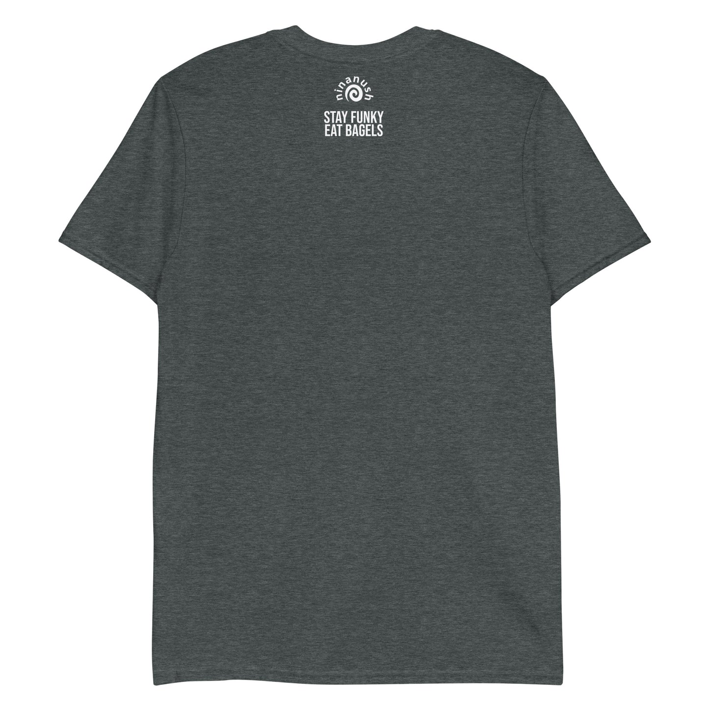 Stay funky eat bagels gray t-shirt for foodies and bagel enthusiasts -Join the bagel club! This bagels recreational club t-shirt is soft and comfortable with a trendy design. The perfect funny bagel shirt for bagel lovers and foodies. This unique bagel t-shirt is sure to make a statement. Eat a bagel in style or give it as a funny gift for foodies. Everyone wants to be in the bagel club.