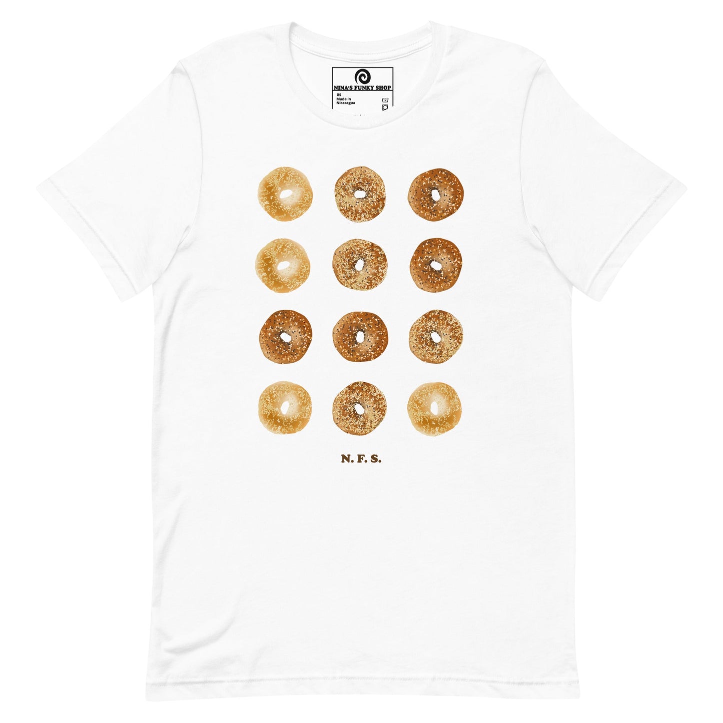 12 Bagels T-Shirt - Colorful - ninanush
