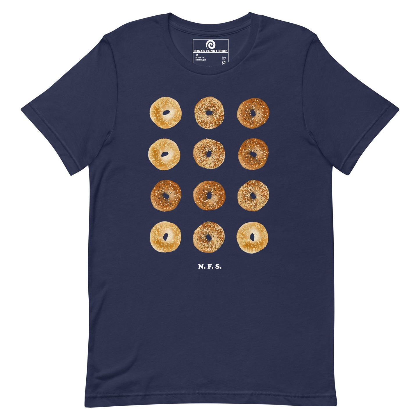 12 Bagels T-Shirt - Colorful - ninanush