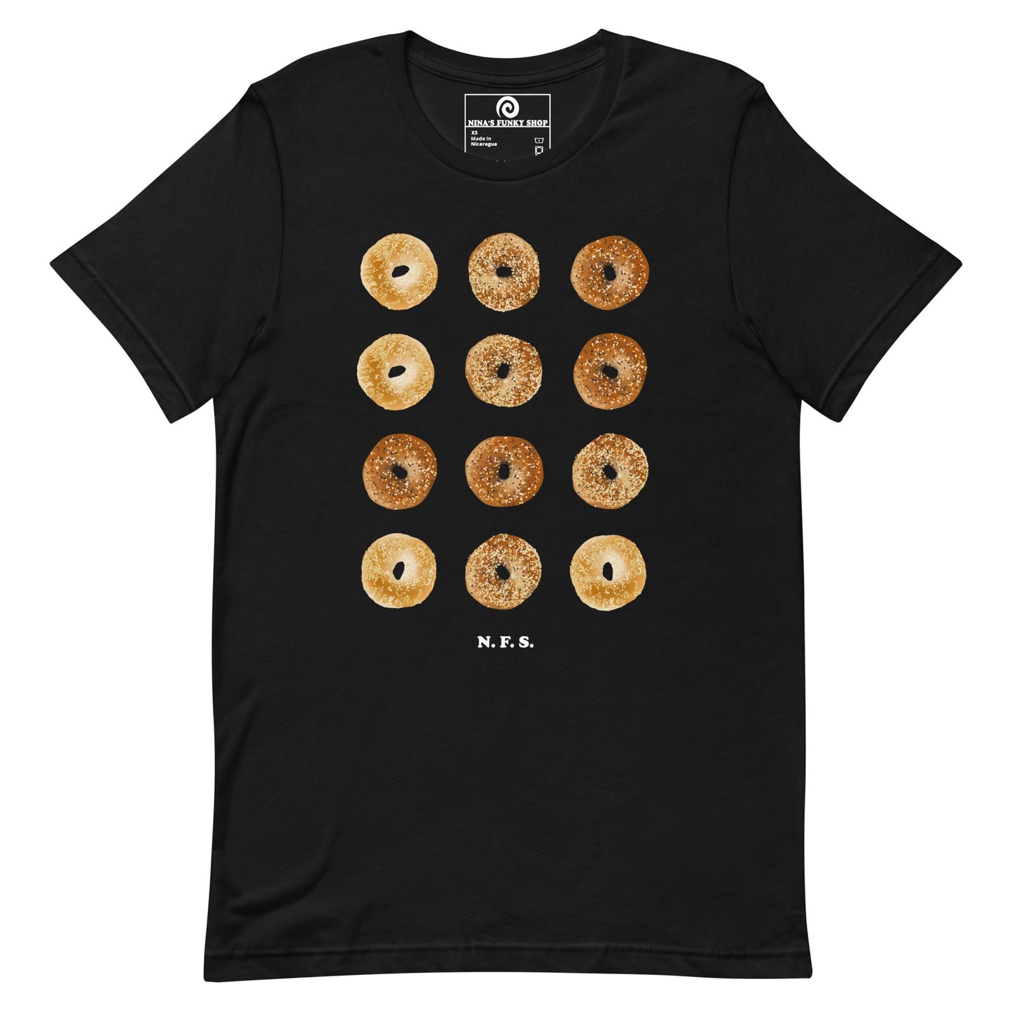 12 Bagels T-Shirt - Colorful - ninanush