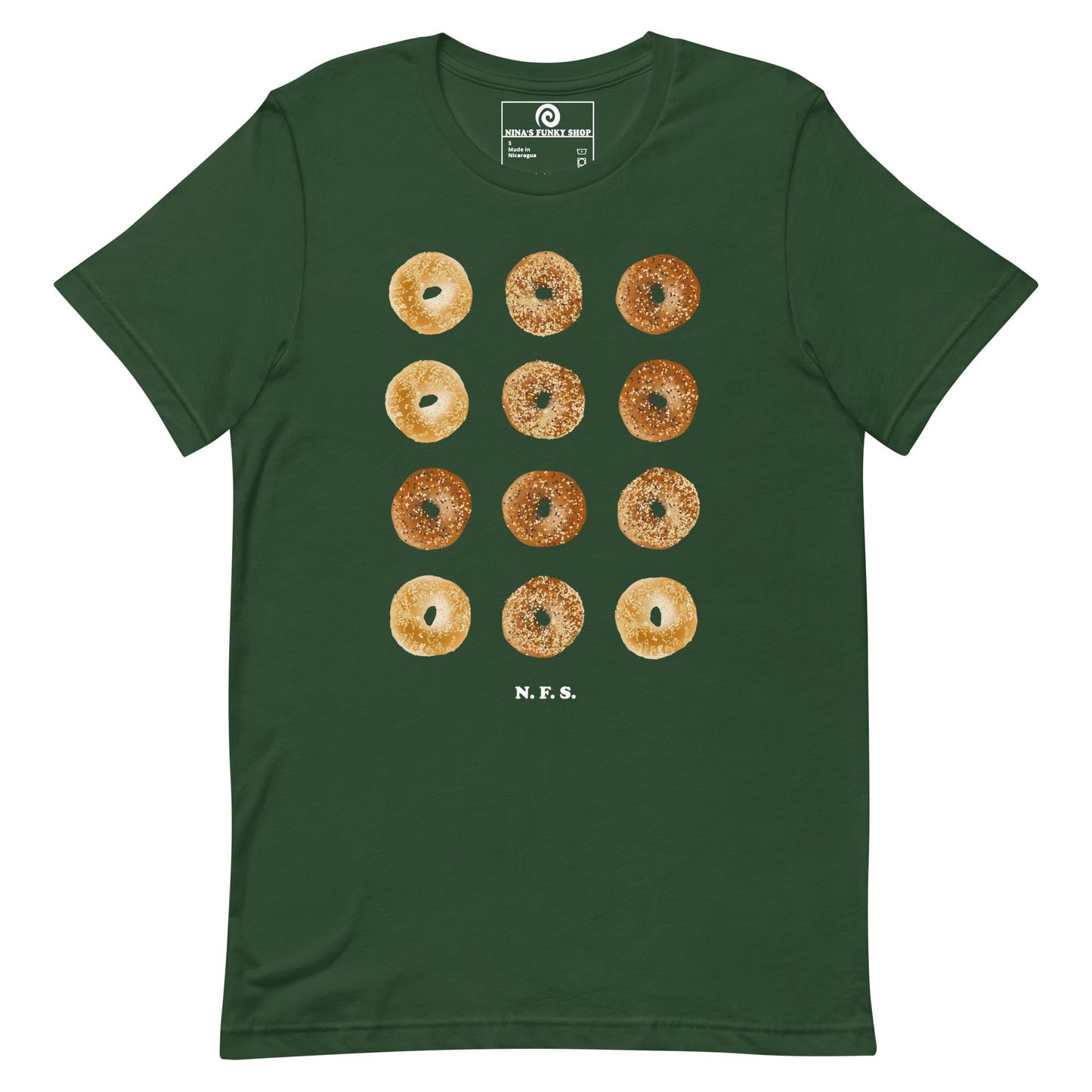 12 Bagels T-Shirt - Colorful - ninanush