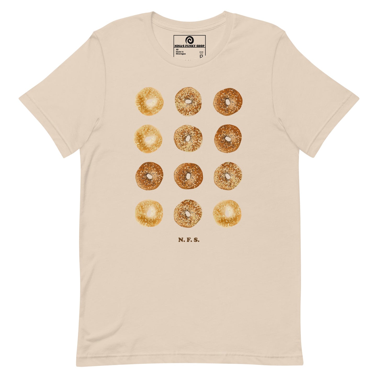 12 Bagels T-Shirt - Colorful - ninanush