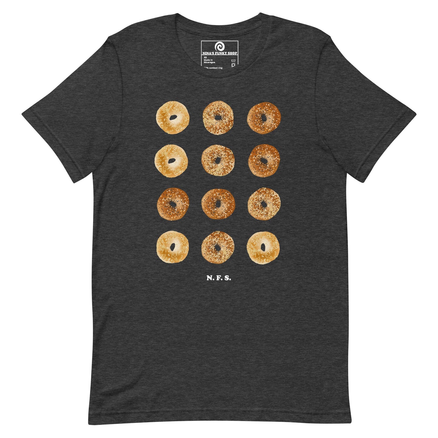 12 Bagels T-Shirt - Colorful - ninanush