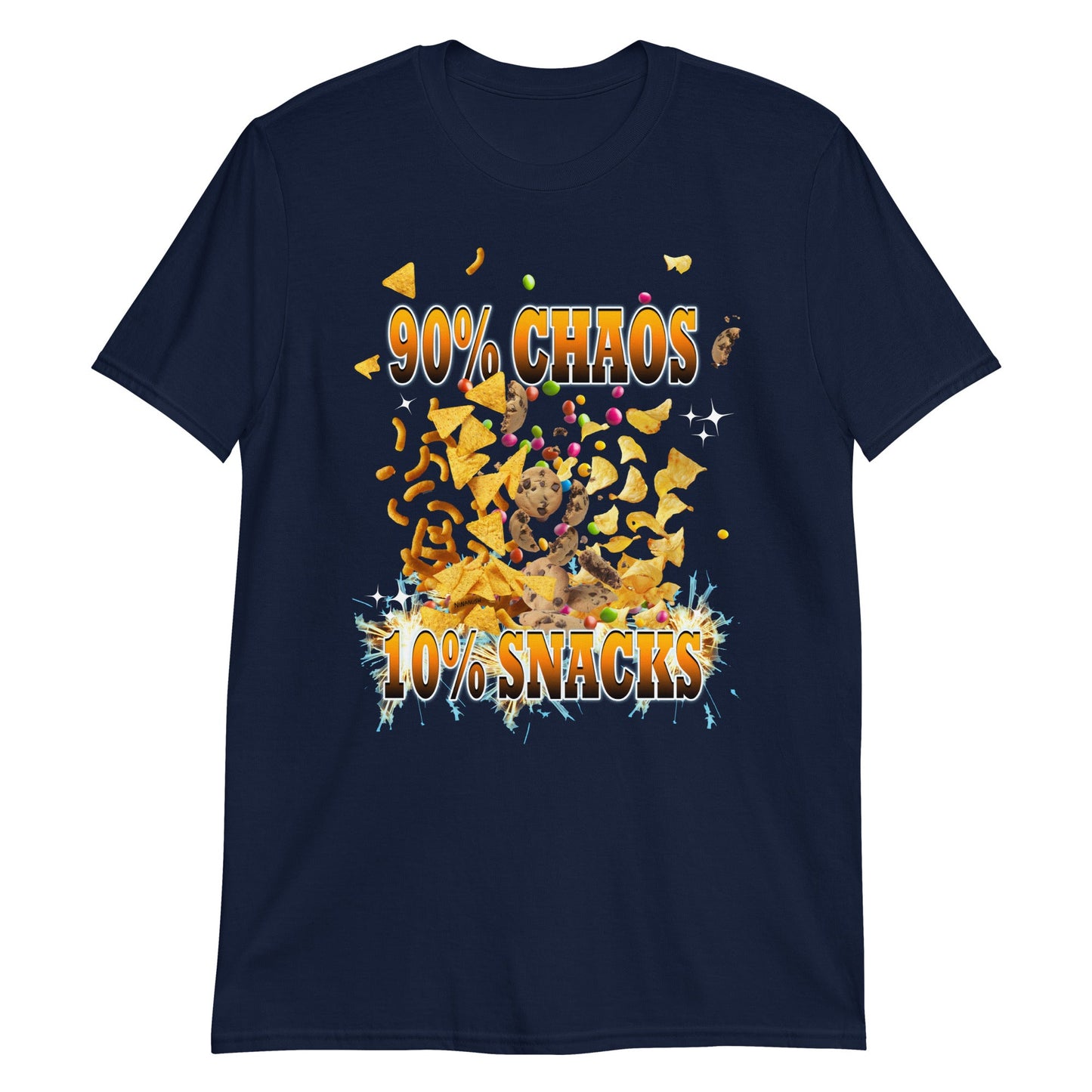 90% Chaos 10% Snacks T-Shirt - ninanush