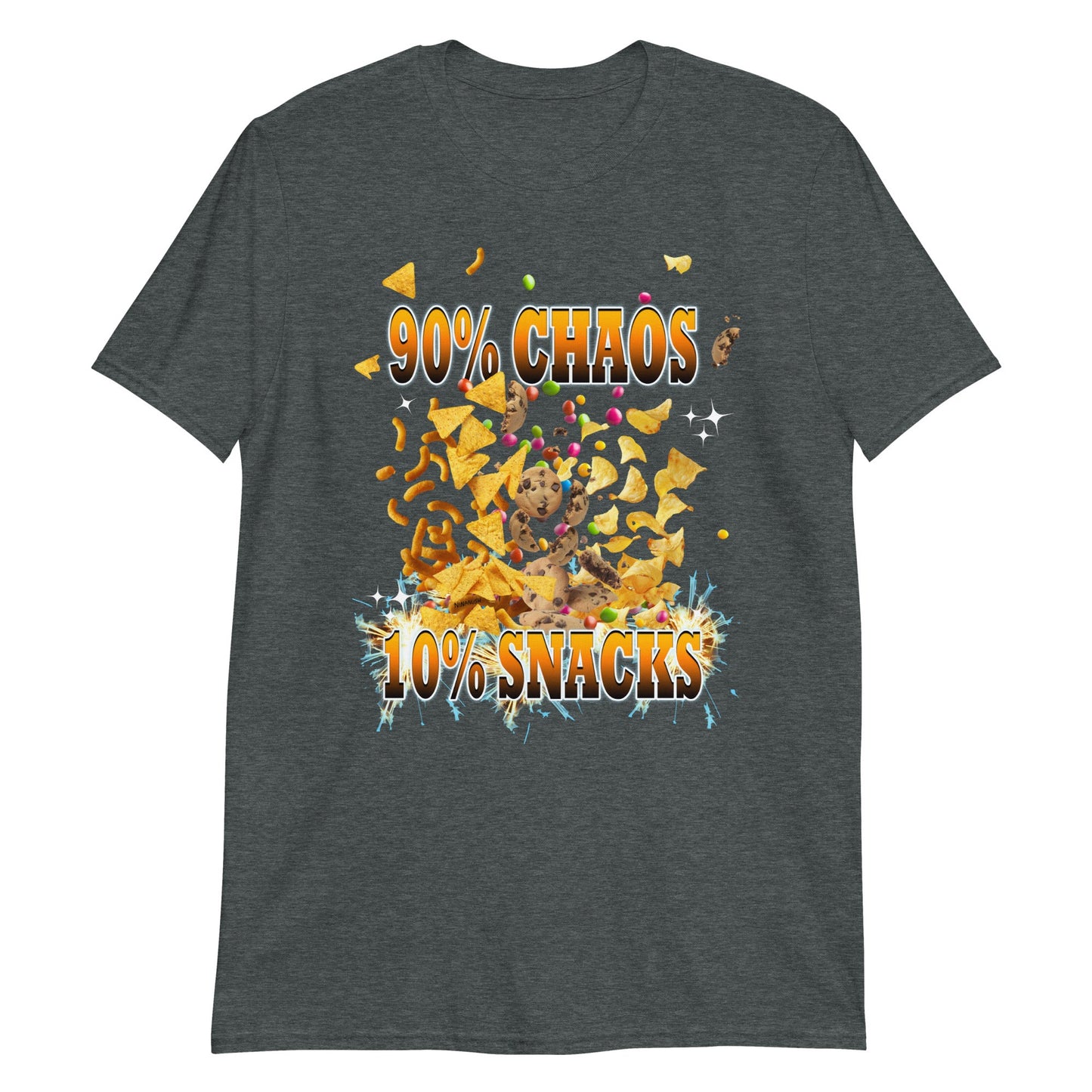 90% Chaos 10% Snacks T-Shirt - ninanush