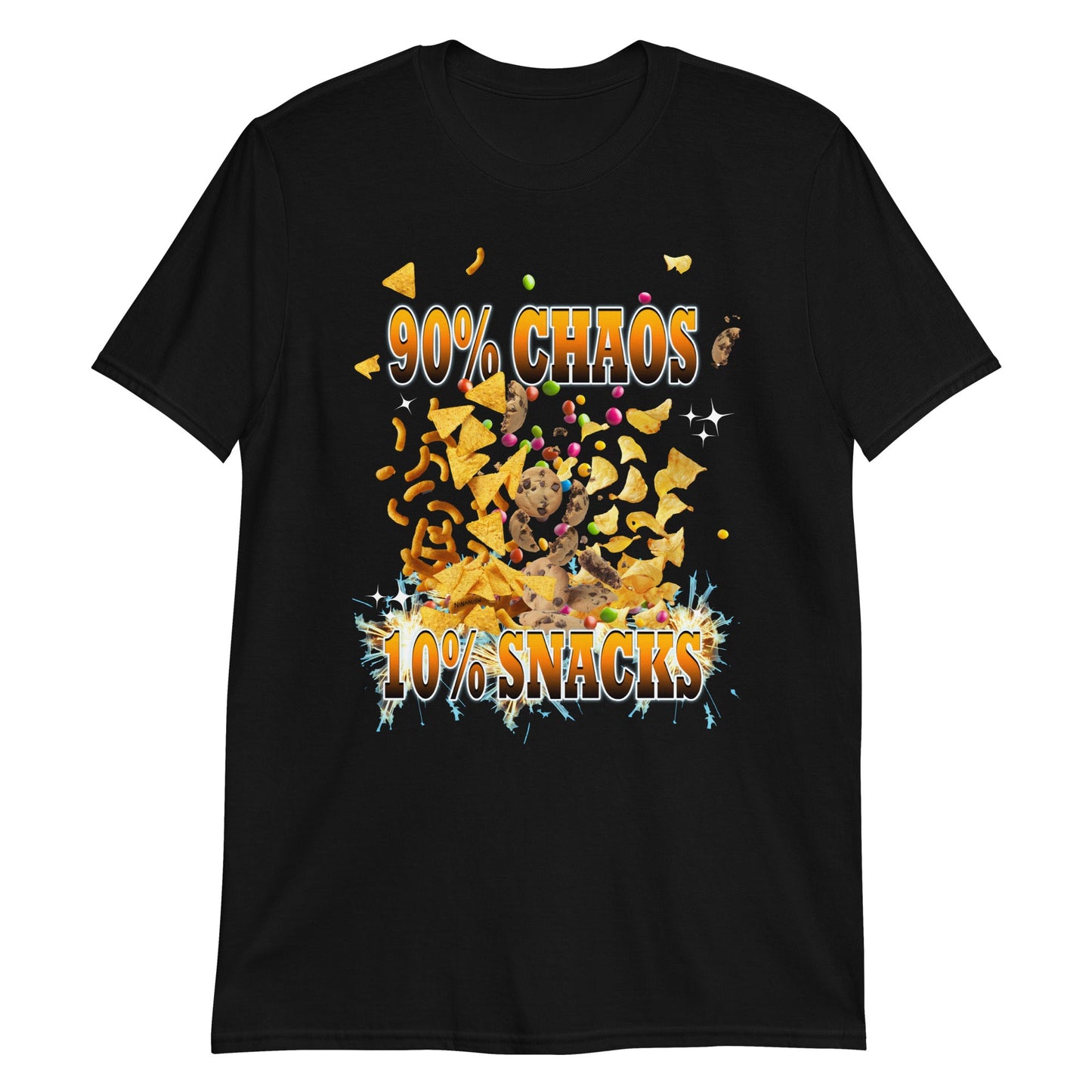 90% Chaos 10% Snacks T-Shirt - ninanush