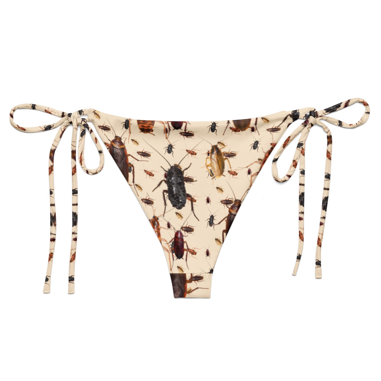 Back of cool cockroach bikini bottom