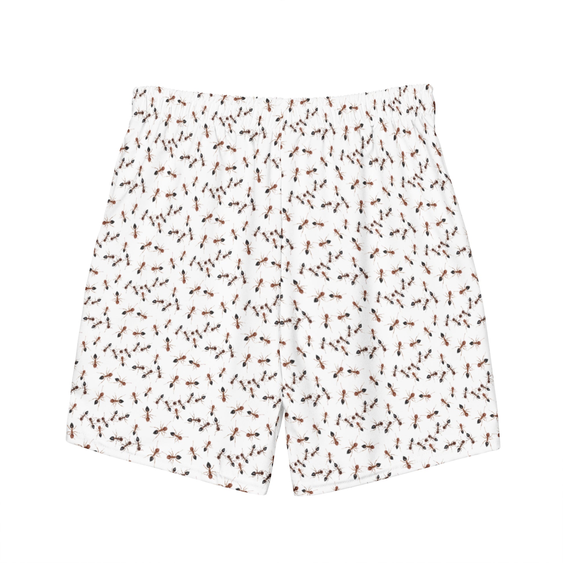 Back of Fire Ants Swim Trunks