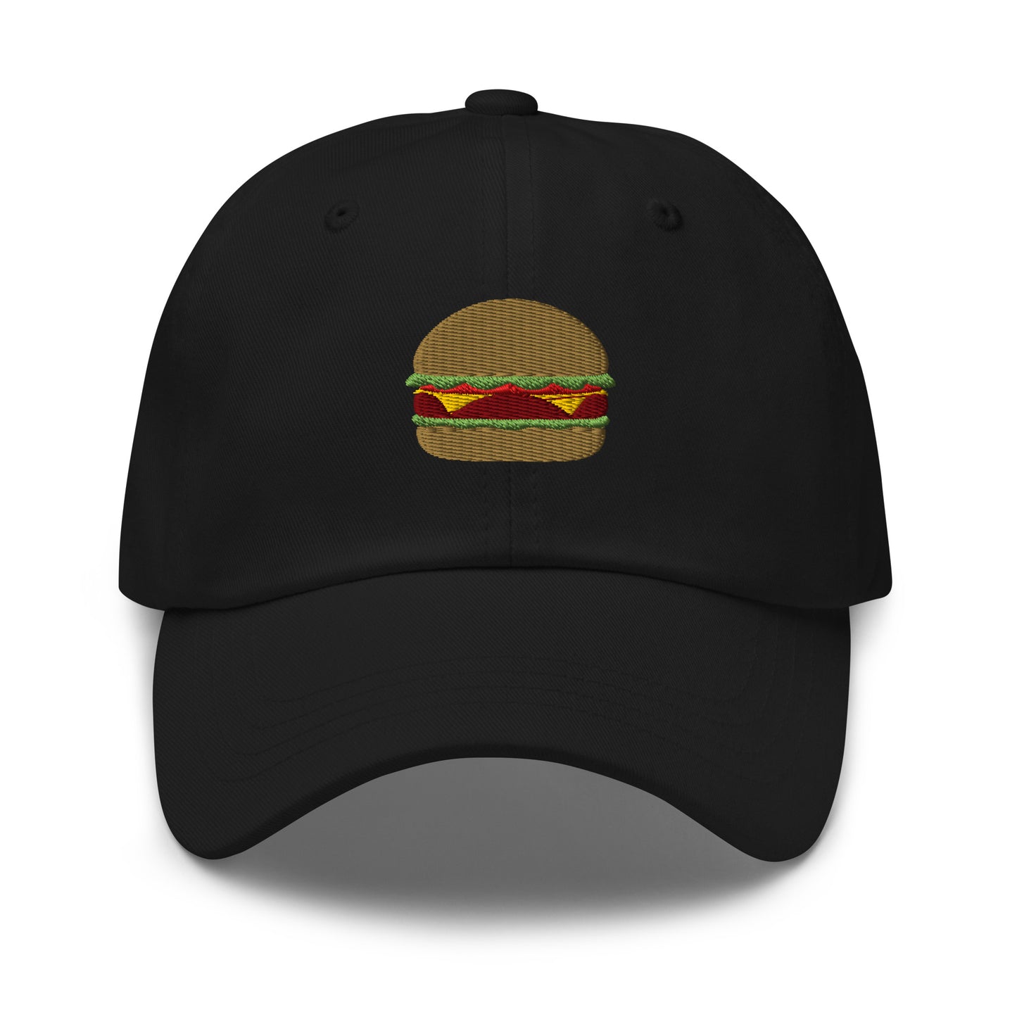 Black burger hat