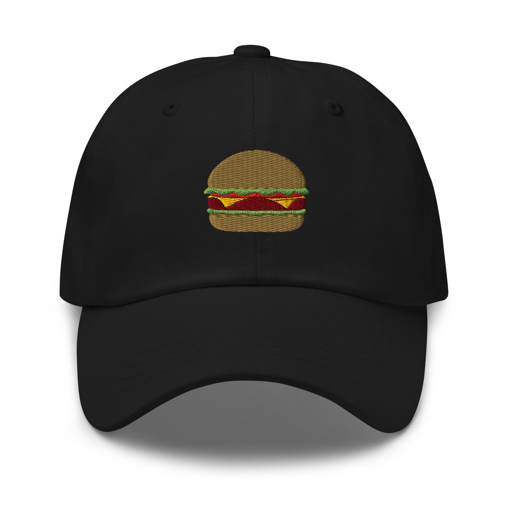 Black burger hat