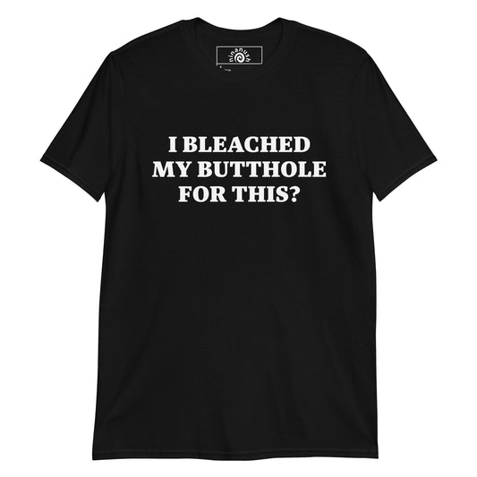 Black t-shirt with unhinged saying