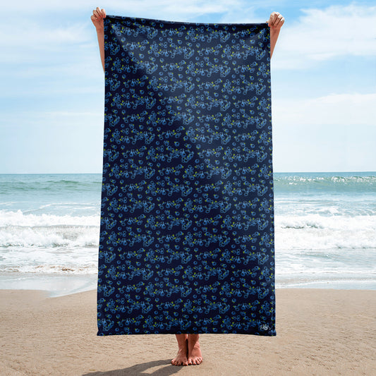 Blueberries Beach Towel
