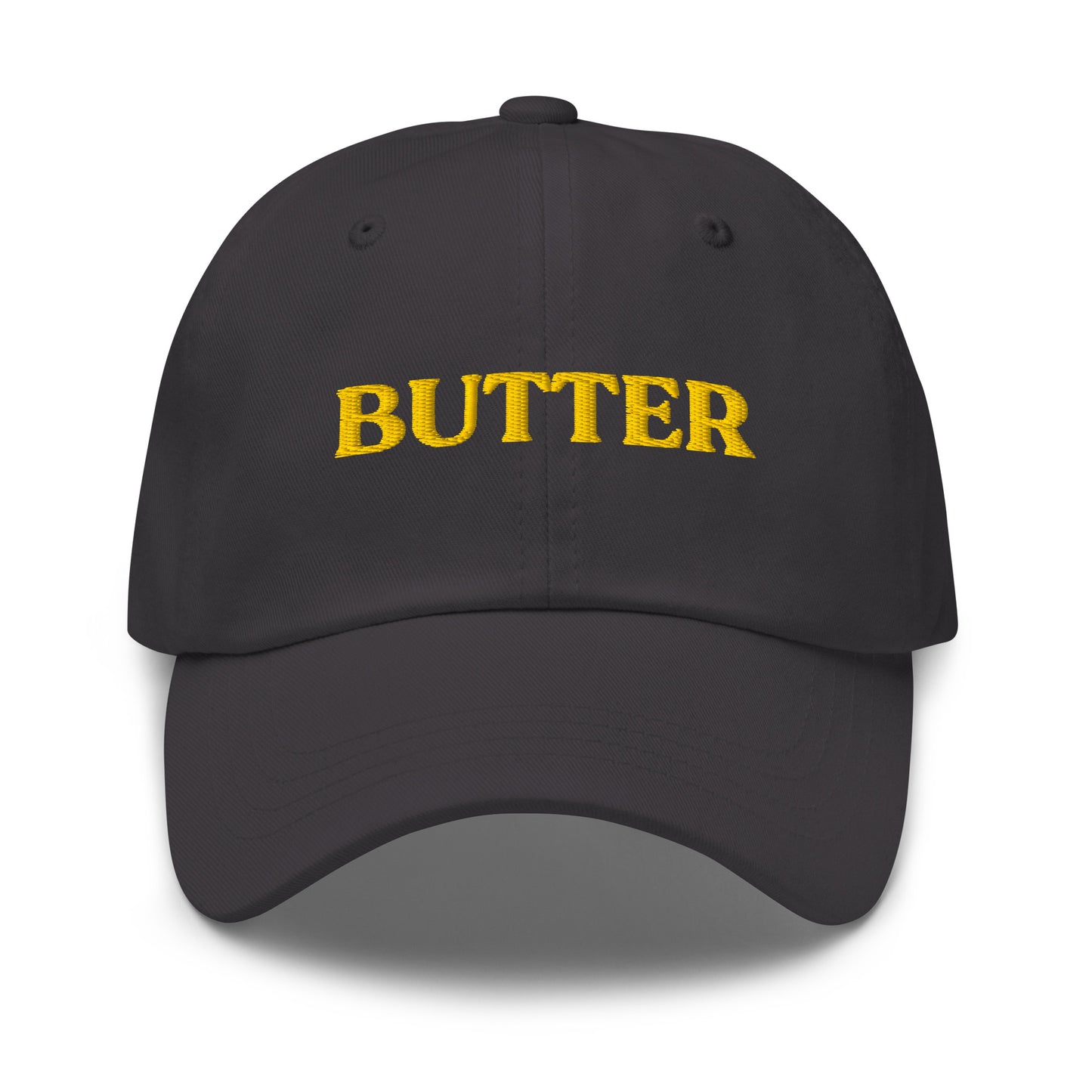 Gray Embroidered Butter Hat