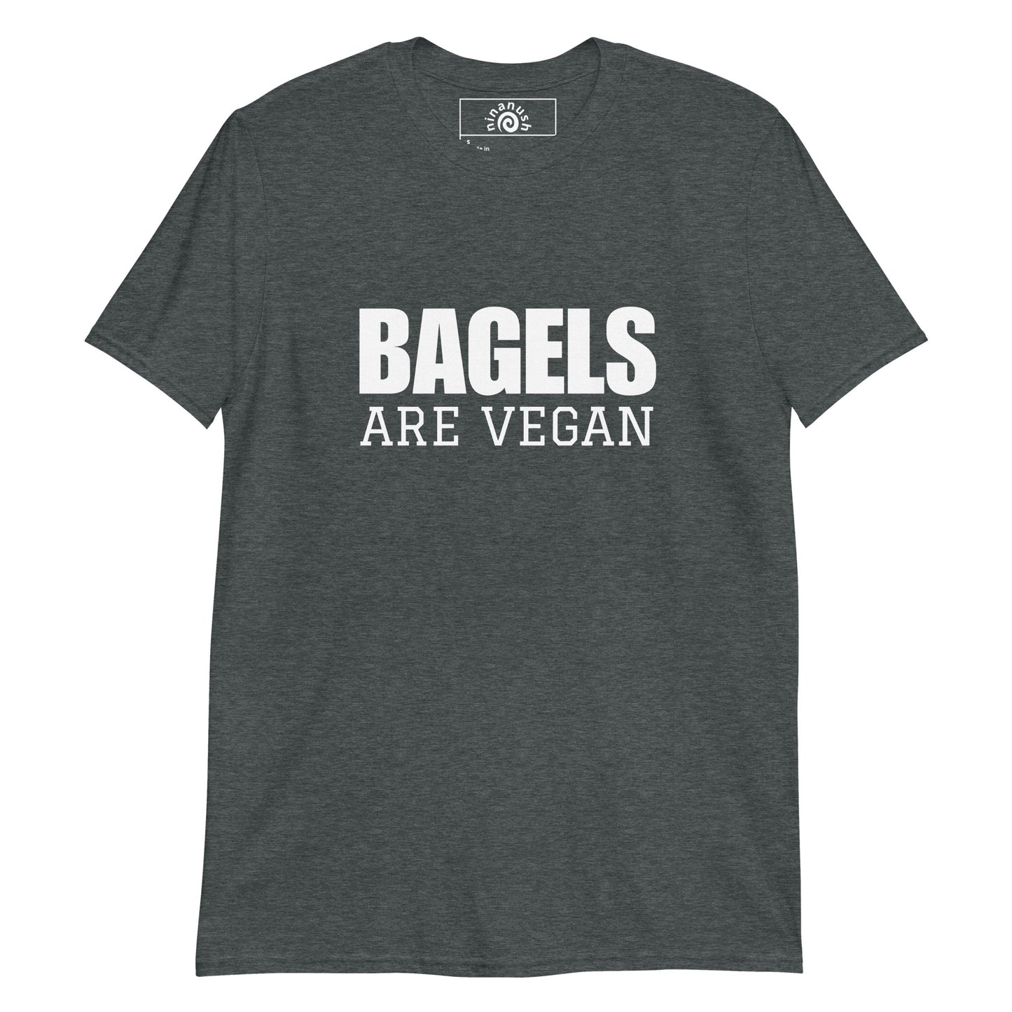 Gray bagels are vegan t-shirt