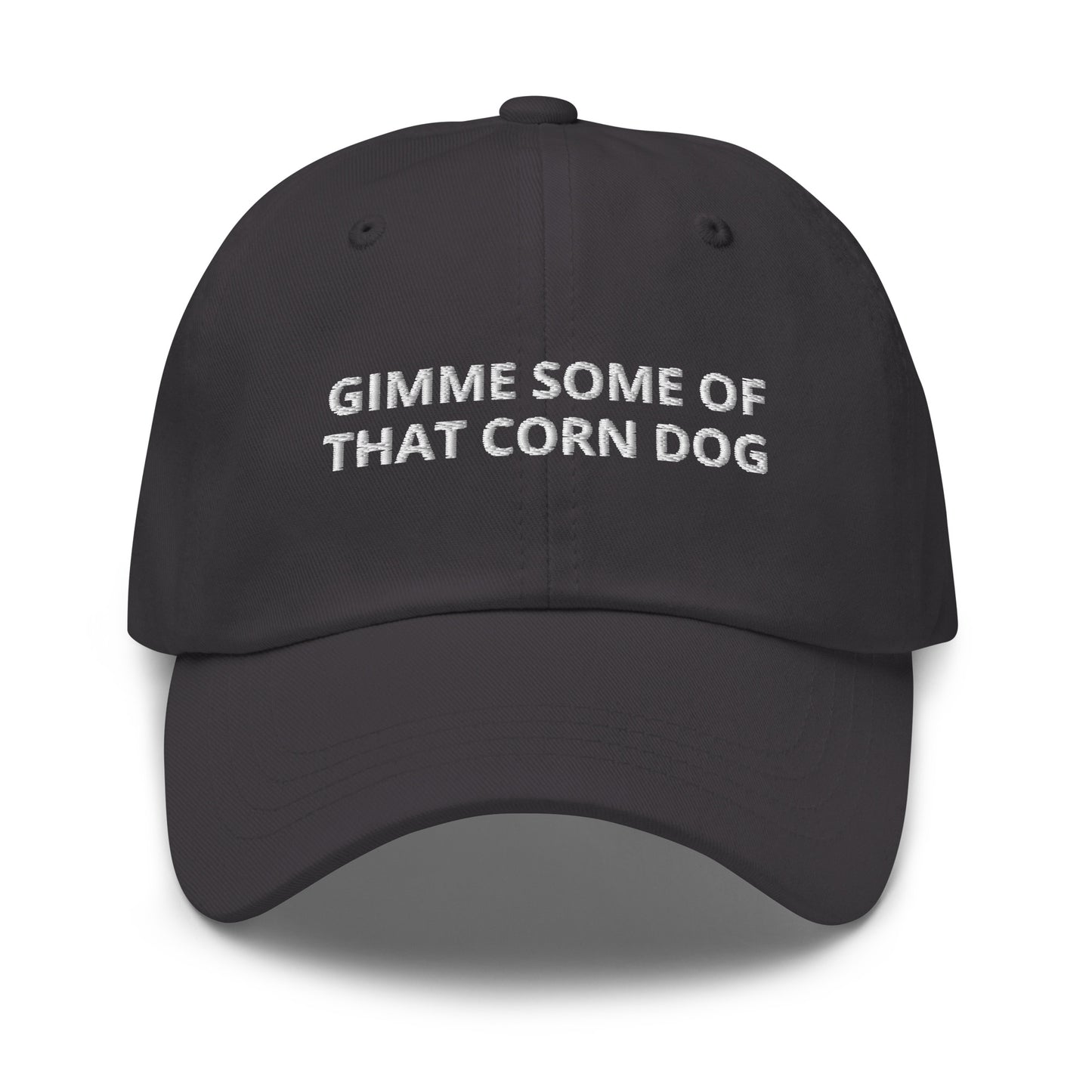 Gray Gimme Some Of That Corn Dog Dad Hat
